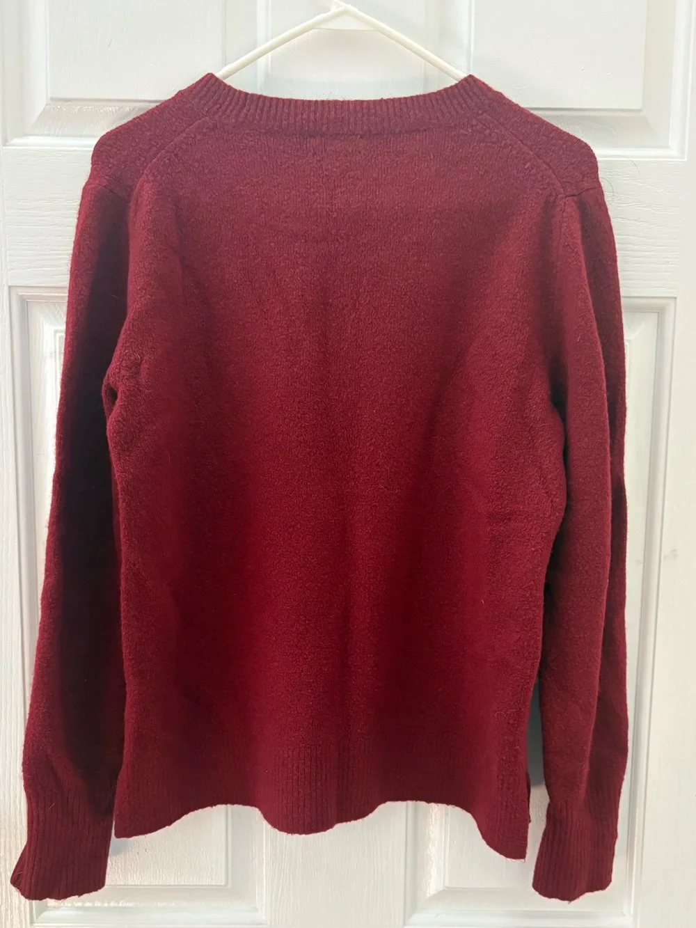 JCrew Burgundy Crewneck Sweater - Classic Knit